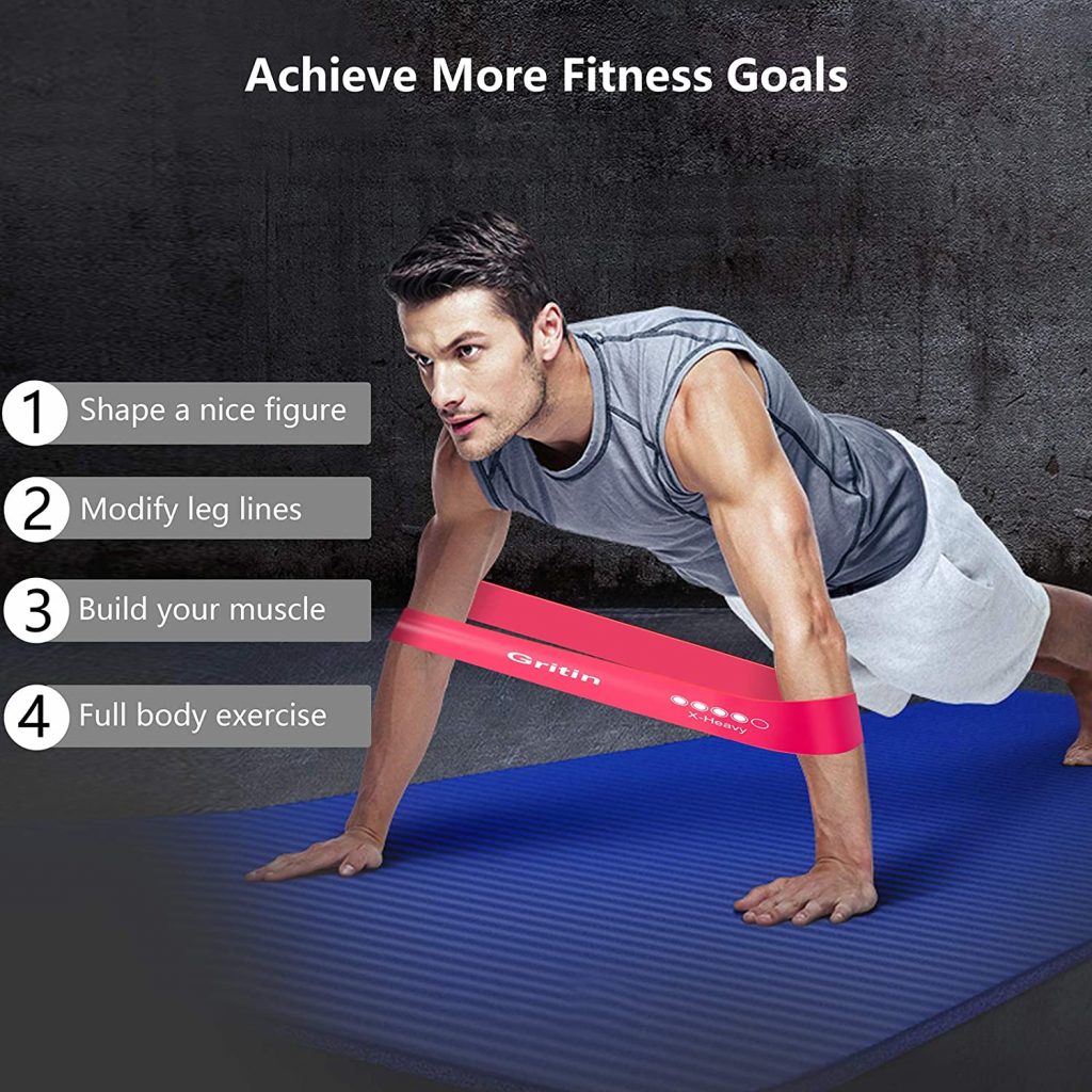 Bandas elásticas Gritin. Las mejores cintas para musculacion en casa o en el gimnasio del 2022. Greenlook Magazine. Fitness
