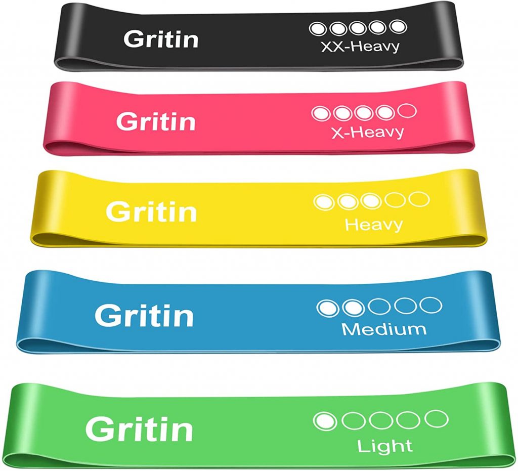 Bandas elásticas Gritin multicolor. Las mejores bandas para hacer ejercicio del 2022 Greenlook Magazine
